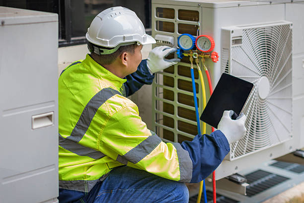 Professional Hvac Installation technician working in Marion, MA